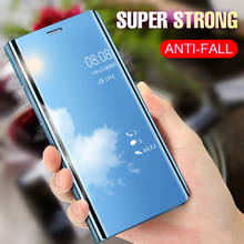 Funda para Samsung Galaxy M30s M80S A91, funda transparente con espejo de vista, funda abatible inteligente de cuero PU A prueba de golpes para Samsung Galaxy M30s A81 2024 - compra barato