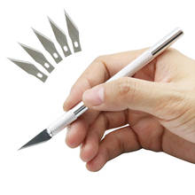 Non-Slip Metal Scalpel Knife Tools Kit Cutter Engraving Craft knives + 5pcs Blades Mobile Phone PCB DIY Repair Hand Tools 2024 - buy cheap