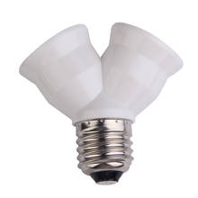 E27 Socket Base Extend Splitter Plug LampHolder Bulb Holder Dual Double Halogen Light Lamp Copper Contact Adapter Converter 2024 - buy cheap