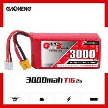 Gaoneng GNB 3000 мАч 2S1P 7,4 В 5C/10C Lipo батарея с разъемом XT30 и XT60 для перемычки T16 дистанционное управление RC запчасти 2024 - купить недорого