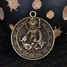 Colgante de amuleto de Bodhisattva de Padmasambhava grabado en cobre tibetano 2024 - compra barato