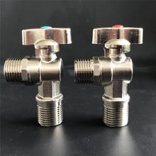 2 PCS Angle Valve 1/2"male x 1/2" male Brass Bathroom Angle Stop Valve Chrome Brass Tap Toilet Bathroom Basin laundry 2024 - buy cheap