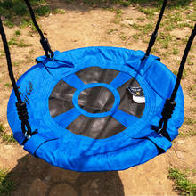 60CM 23inch Outdoor Kids Playground Swing Set Saucer Rotate Tree Nest Swing 900D 600lbs Flying Rope Round Swing 2024 - buy cheap