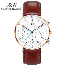 Carnival Top Brand Fashion Watch Men Luxury Waterproof Ultra Thin Luminous Sapphire Business Quartz Wristwatch Relogio Masculino 2024 - buy cheap