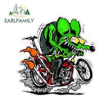 EARLFAMILY 13cm x 12.9cm For Rat Fink Anime Wrap Car Stickers Vinyl Decal Car Truck Auto Air Conditioner Personality Decoration 2024 - buy cheap