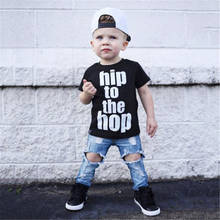 Hip To The Hop Print Kids Tshirt Funny Toddler Boys Girls Short Sleeve T-shirt Casual O-neck Children Fashion Tees Tops Outfits 2024 - buy cheap