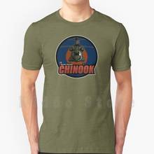 Chinook T Shirt Cotton Men Diy Print Cool Tee Chinook Helicopter 47 Chinook Ch47 Chinook British Military Helicopters Chinook 2024 - buy cheap