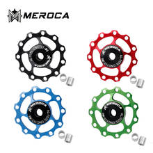 MEROCA Bicycle Rear Derailleur Bicycle Roller Idler Metal Bearing Derailleur 11T 13T MTB Road Bike Jockey Wheel for 7/8/9/10S 2024 - buy cheap