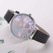 Женские часы с цветочным рисунком, женские часы в простом стиле, Модные Дамские Кварцевые наручные часы с принтом, часы в подарок 2024 - купить недорого