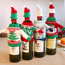 Christmas Gift Clothes Wine Bottle Dust Cover Christmas Decoration for Home Dinner Table Decor Navidad Xmas 2021 New Year Gift 2024 - buy cheap