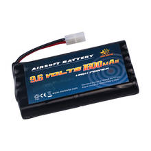AA de 9,6 v 1600mAh Paquete de batería NiMH con conector Tamiya para coches y barcos por radiocontrol RC Gadgets armas de Airsoft 2024 - compra barato