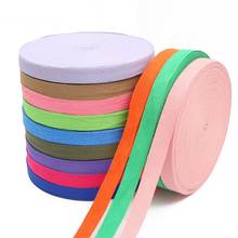 2cm Multi Color Herringbone Tape Ribbons 100% Cotton Woven Ribbon Sewing Overlock Cloth Strap Belt DIY Sewing Accessories 5yards 2024 - buy cheap