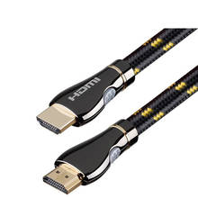 HDMI-Cabo Compatível 2.0 K 3D 4 Cabos de Extensão De Áudio Com Vídeo Sincronização 1m 1.5m 2m 3m 5m 8m 15m Banhado A Ouro Com Trança 2024 - compre barato