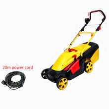 1PC 6 Gear Grass Mowing Height Adjust 2800rpm Household Hand Push Electric Lawn Mower Small Mowing Artifact Weeder Lawn Trimmer 2024 - buy cheap