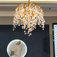 Lustre luxuoso de vidro com ramos de árvore, moderno, minimalista, para sala de jantar, quarto 2024 - compre barato