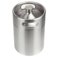 304 Stainless Steel 5L Mini Keg Beer Pressurized Growler Portable Beer Bottle Home Brewing Beer Making Tool 2024 - buy cheap