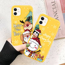 Christmas Cartoon Cute Deer Pattern Cases For iPhone 13 12 11 Pro Max X XS XR Xs Max Soft TPU Cover For iPhone 6 6s 7 8 Plus 2024 - buy cheap