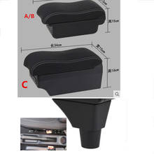 For Renault Logan armrest box central Store content Storage box armrest box USB interface 2024 - buy cheap