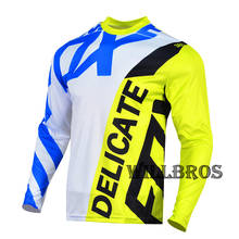 Delicate Fox 360 Creo MX White Yellow Jersey Scooter ATV DH BMX Enduro Motorcycle Motocross Dirtbike Offroad Racing 2024 - buy cheap