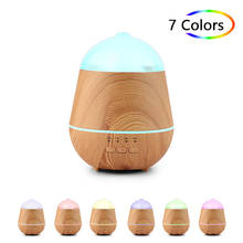 Quiet USB Air Humidifier with Timer 7 Colors LED Light 120ml  Essential Oil Aroma Diffuser Ultrasonic Wood Grain Mist Maker 2024 - buy cheap