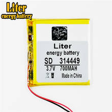 Batería de polímero de litio 314449 3,7 V 700mah con placa de protección para productos digitales MP4 2024 - compra barato