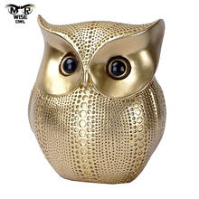 1pc Resin Owl Figurines Animal Ornaments Handmade Home Decoration Accessories Crafts Nordic Office Living Room Garden Bar Decor 2024 - buy cheap