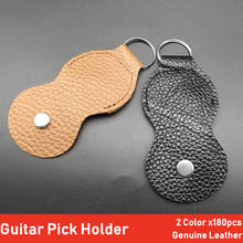 Porta palhetas para guitarra 180 peças, palhetas de suporte para guitarra, bolsa de mediação de couro genuíno, preto, marrom, acessórios para guitarra 2024 - compre barato