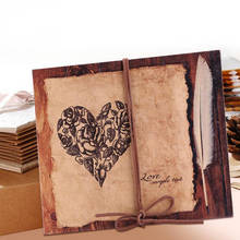 34 Pages DIY Craft Photo Album Vintage Style Heart Series Handmade Photo Album Scrapbook Lover Travel Wedding Memory Photo Album 2024 - buy cheap