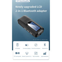 Transmisor y receptor Bluetooth 5,0, adaptador inalámbrico 2 en 1 con pantalla LCD, 3,5mm, AUX, USB, estéreo, para PC, TV, Coche 2024 - compra barato