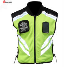 Riding Reflective Vest MOTO Waistcoat Non-sleeve Clothing Motocross Off-Road Racing Vest Motorcycle Touring Night Riding Jackets 2024 - buy cheap