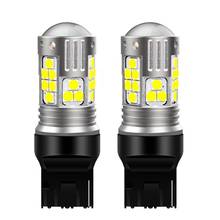 Bombillas LED de freno para coche, luz diurna superbrillante T20 7440 W21W WY21W, intermitentes, luz roja, blanca y amarilla, 2 uds. 2024 - compra barato