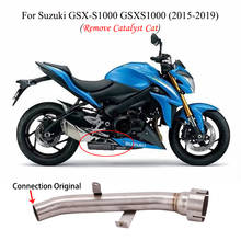 Motorcycle Exhaust System Modified Middle Intermediate Connecting Pipe For Suzuki GSXS1000 GSX-S1000 GSX S1000 2015-2019 Years 2024 - buy cheap