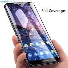 Для Nokia 2,3 3 3,1 4,2 6 (2017) X5 X6 5,1 6,1 7 Plus Закаленное стекло Защитная пленка полностью наклеиваемая поверхность Экран Cover Protector 2024 - купить недорого