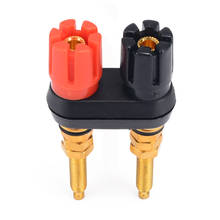 Conector Banana de poste de encuadernación larga de doble vía, conector Banana de 4mm, Terminal de amplificador de altavoz, conectores de postes de unión de cable 2024 - compra barato