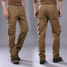 New Men Tactical Military Cargo Pants Male Casual Cotton Trousers Men's Straight Leg Cargo Pants 2024 - buy cheap