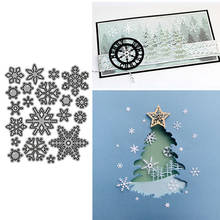 Troqueles de Navidad 2021 nuevos troqueles de corte de Metal de copo de nieve, troqueles de álbum de recortes en relieve para fabricación de tarjetas, plantilla de decoración de álbum 2024 - compra barato