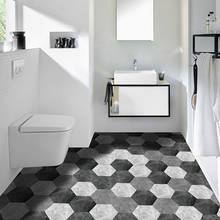 10PCS Hexagonal Non Slip Floor Decal Waterproof Bathroom Floor Stickers Self Adhesive Tiles Kitchen Living Room Decor Wallpaper 2024 - buy cheap