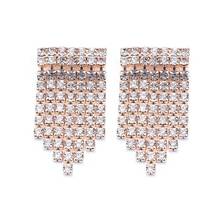 Newly Tassel Crystal Stud Earring Handmade Bohemian ZA Statement Earring Wedding Party for Women Jewelry Brincos Accessories 2024 - buy cheap