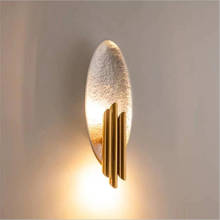 Lámpara de pared de diseño nórdico, luz postmoderna de lujo, creativa, de Metal, con personalidad, para sala de estar, pasillo, estudio 2024 - compra barato