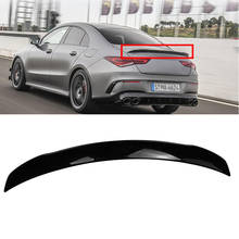 C118 Rear Spoiler For Mercedes Benz CLA Class W118 2019 2020 2021 2022+ CLA250 CLA200 CLA220 ABS Gloss Black Rear Wing Lip Trunk 2024 - buy cheap