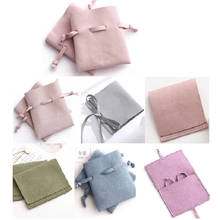 10 pcs per bag personalized jewelry packaging pouches customized logo microfiber envelope bag 2024 - buy cheap
