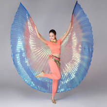 Alas de danza del vientre para mujer, disfraz para adultos, Isis, coloridas alas de mariposa, diseño Oriental 2024 - compra barato