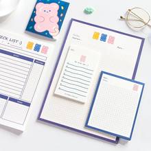 Sharkbang 5pcs/lot Kawaii 101 Series Daily To Do It Memo Note Check List Bullet Agenda Planner Study Notepads School Stationery 2024 - buy cheap