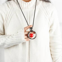 Женское ожерелье с подвеской, длинная цепочка для свитера, декоративное хрустальное ожерелье с подвеской 2024 - купить недорого