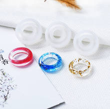 Popular1PC Ring Shaped Jewelry Making Mold Silicone Mould Epoxy Resin Mold For Jewelry DIY Resin Decorative Craft 2024 - buy cheap