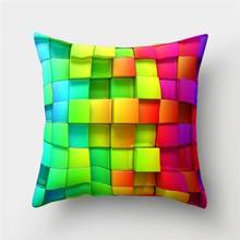 Sofa Color Pillowcase Cushion Cover Corrugated Swirl Pillow Cover Home Decoration Creative Cushion Square Pillow Case 45X45CM 2024 - buy cheap