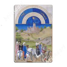 Les Très Riches Heures Du Duc De Berry Limbourg Brothers Metal Signs create Garage Club Club Party Tin sign Posters 2024 - buy cheap