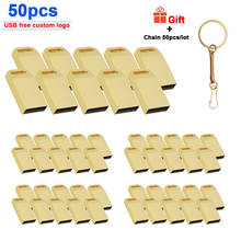 50pcs/lot USB Flash Drive Pendrive 64GB 32GB 16GB 8GB 4GB Flash Disk USB 2.0 Metal Pen Drive Memoria U Stick Flash Drive U Disk 2024 - buy cheap