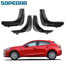 SOPEDAR 4PCS Mud Flap Mudguards Fenders For Mazda Axela 2013 2014 2015 2016 Hatchback Splash Guards Front Rear Mudflap 2024 - buy cheap