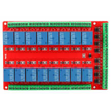 Módulo de canal de relé tipo 16 aislado, placa de interfaz de alto/bajo activador por flanco DC 5/12/24V, alta calidad 2024 - compra barato